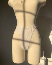 Load image into Gallery viewer, Vintage 1990's White Sheer Dress and Thong Set