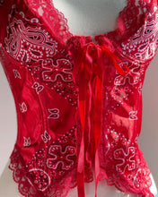 Load image into Gallery viewer, Vintage 1990's Bandanna Print Basque