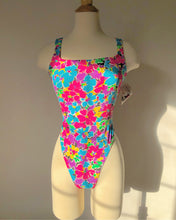Load image into Gallery viewer, Vintage 1990's Floral High Waist Bodysuit