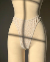 Load image into Gallery viewer, Vintage 1990's White Sheer Dress and Thong Set