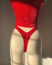 Load image into Gallery viewer, Vintage 1990's Velvet Cherry Red Set