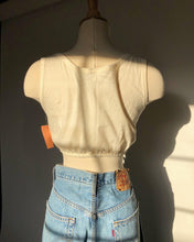 Load image into Gallery viewer, Vintage 1980's Ivory Crop Top