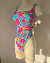 Load image into Gallery viewer, Vintage 1990's Floral High Waist Bodysuit