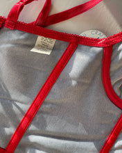 Load image into Gallery viewer, Vintage Denim Bustier & Thong Set