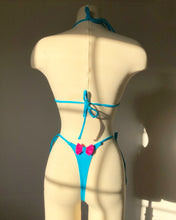 Load image into Gallery viewer, Vintage 1990's Neon Blue Bikini
