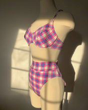 Load image into Gallery viewer, Vintage 1994 Plaid Bikini Set
