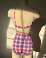 Load image into Gallery viewer, Vintage 1994 Plaid Bikini Set
