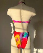 Load image into Gallery viewer, Vintage 1990&#39;s Tie-Dye Flower Bikini
